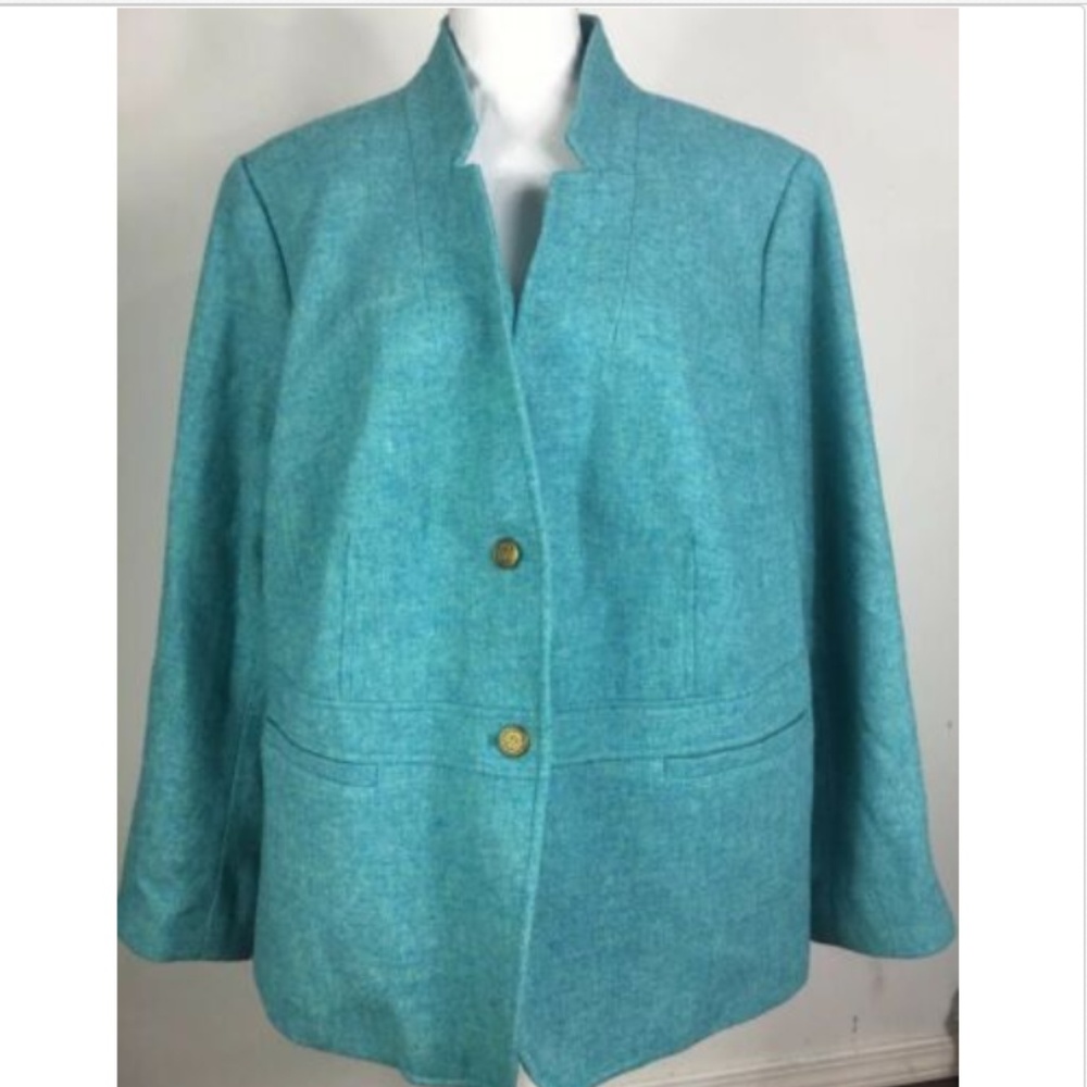 Talbots Women’s Plus Blazer Jacket Wool